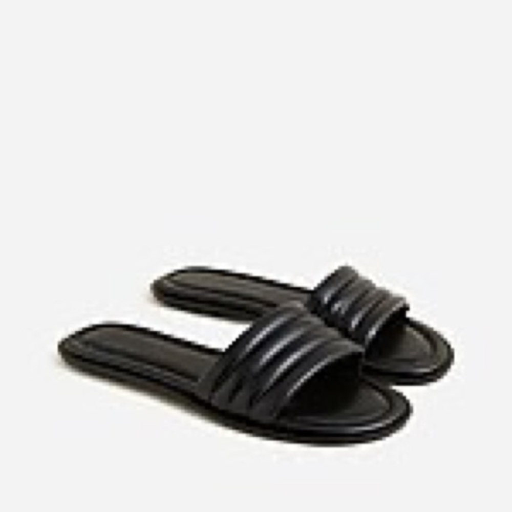 J.Crew puffy leather slide